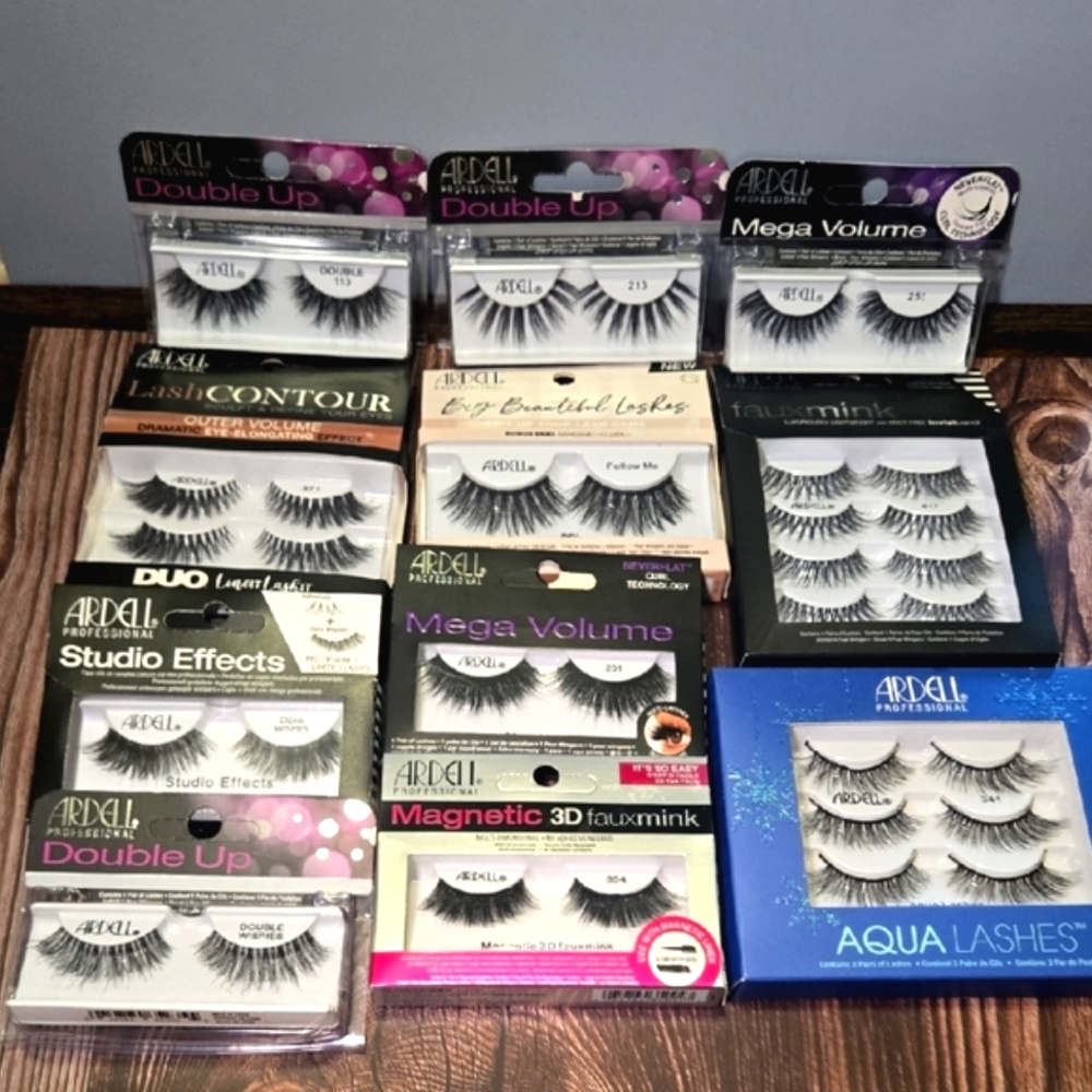 Ardell Eyelash Variety! 17 Pairs Total. DRAMA, VOLUME, Etc. NEW! NIB!